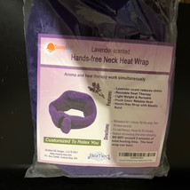 Microwave Moist Heat Wrap Pain Relief Purple Lavender Hands-Free Microwa... - £33.49 GBP