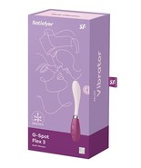 SATISFYER  G SPOT FLEX 3 RECHARGEABLE BENDABLE VIBRATOR W/ TWO POWERFUL ... - $48.95
