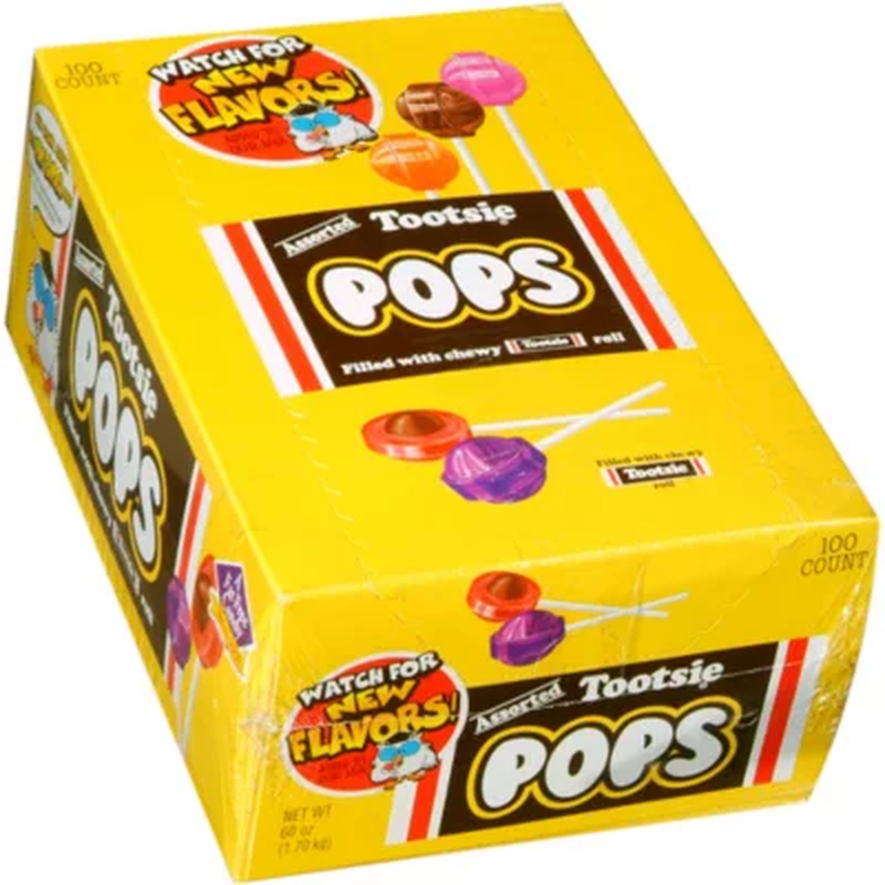 Tootsie Pops (60 oz., 100 ct.) Fat Free Display Box Treat For Home Party & Trips - $33.51