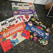 Mr. Men Adventures Books Super Heroes Space Knights Lot Of 3 Roger Hargr... - £9.79 GBP