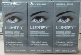 NEW 24 Pack Case of Bausch + Lomb Lumify Redness Reliever Eye Drops 0.08... - $100.00