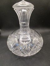 American Brilliant Hawkes Crystal Cut VASE - Decanter - Bottle Round Base - £50.02 GBP