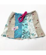 Lily Monk Toddler Girls Patchwork Skirt 2t 3t 4t Khaki Blue Drawstring - $136.35 MXN