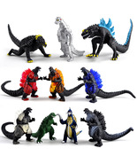 10 Pcs/Lot 1st Generation Godzilla Vs King Kong Figure 2-8cm Mini Toys PVC - £21.57 GBP