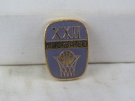 Vintage Summer Olympic Pin - Basketball Moscow 1980 - Stamped Pin - £11.75 GBP