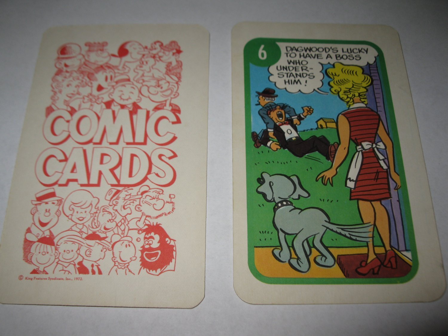 Primary image for 1972 Comic Card Board Game Piece: Blondie Cartoon Card #6