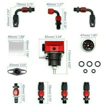 Universal Adjustable Fuel Pressure Regulator Oil 100psi Gauge An 6 Fitting EFI - $60.76