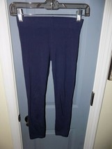 Tucker + Tate Navy Blue Solid Leggings Size (M) 8/10 Girl&#39;s EUC HTF - £13.84 GBP