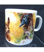 Vintage Seltmann Weiden Bavaria Fawn Blue Bird Porcelain Coffee Mug/Cup - £9.10 GBP