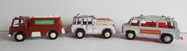 TOOTSIETOY VINTAGE 1970 EMERGENCY, FIRE, RESCUE, AMBULANCE 3.5&quot; SET OF 3 - $23.80