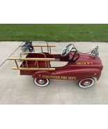 Gearbox Red Pedal Car Volunteer Fire Dept Truck No 1 - $445.49
