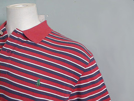 NEW! Polo Ralph Lauren Striped Mesh Polo Shirt!   XL  *Red Navy &amp; White* - $46.99