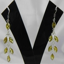 925 Sterling Silver Citrine Handmade Earrings Xmas Gift Women ES-1226 - £29.41 GBP