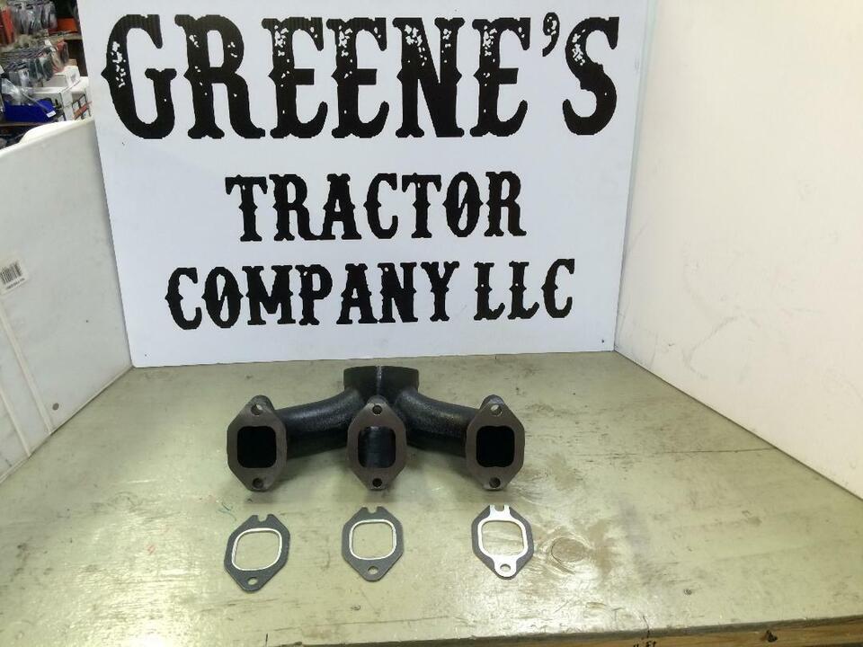 FORD ,LONG , CASE 3 CYL EXHAUST MANIFOLD AND GASKETS 4607842 , FREE SHIP... - $123.68