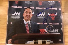 Gar Forman signed Auto Chicago Bulls  8X10 Photo EXEC OF THE YR. - £23.73 GBP