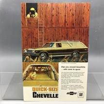 Vintage Magazine Ad Print Design Advertising Chevrolet Chevelle Station ... - $12.86