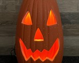 Halloween Jack o Lantern Plastic Blow Mold 22&quot; Pumpkin Light-Up - $38.69