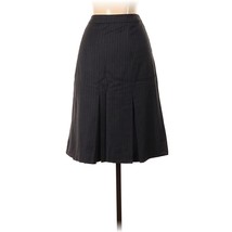 Ann Taylor LOFT Gray Stripe A-Line Suit Skirt Sz 10P - £11.38 GBP