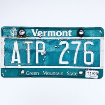 2009 United States Vermont Green Mountain Passenger License Plate ATP 276 - £19.32 GBP