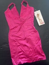 Victoria&#39;s Secret L SHAPING SLIP Panty Dress HOT PINK SO CURVACEOUS Shap... - $89.09
