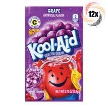 12x Packets Kool-Aid Grape Caffeine Free Soft Drink Mix | Fast Shipping! | - $9.97