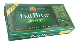 Kepala Djenggot Teh Hijau Super (Green Tea) Loose, 150 Gram (Sachet @ 50 Gram) - £22.31 GBP