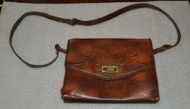 VINTAGE GENUINE STEERHIDE Brown Purse Vintage - £29.96 GBP