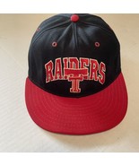 Texas Tech Red Raiders Hat Black Red White Embroidered PRO LINE 7 Vintage - $30.18