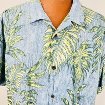 Tommy Bahama Hawaiian Aloha Shirt XXL BreadFruit Leaves Coconut Buttons Tropical - £47.44 GBP