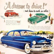 1950 Mercury Car A Dream To Drive Advertisement Automobilia Ford Motor C... - $55.83 CAD