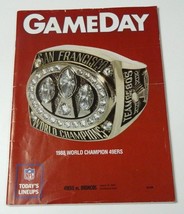 NFL GameDay Magazine Program 1989 49ers vs. Broncos San Francisco World ... - £4.78 GBP