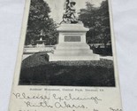 Vintage 1906 Soldiers&#39; Monument Central Park Decatur Illinois Postcard K... - £4.66 GBP