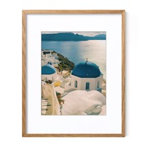 16X20 Picture Frame With Mat For 11X14, Solid Oak Wood Poster Frame With Tempere - £58.22 GBP