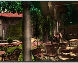 Hotel El Mirasol Patio Santa Barbara CA Hand Colored Albertype Postcard J9 - £9.27 GBP