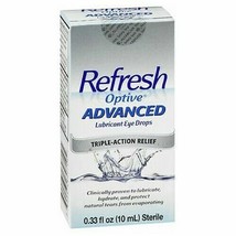 Refresh Optive Advanced Eye Drops 10mL Exp 12/2025+2026+ - $220.78 MXN
