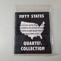 Commemorative State Quarters Black White Album 50 States Coin Holder Fox... - $10.99
