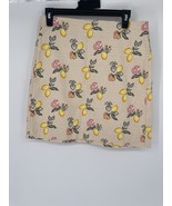 ANN TAYLOR Loft Skirt Lemons Short 6 - €8,58 EUR