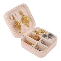 Organizador Mini Cuero PU Cremallera Portátil Caja de Almacenamiento... - $36.41