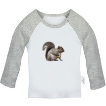 Little Baby Cute Tshirt Newborn Baby T-shirt Infant Animal Squirrel Graphic Tees - £7.82 GBP+