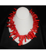 Branch Coral Necklace Oxblood Red Statement Jewelry 11.4oz / 325 Grams 19&quot; - £408.85 GBP