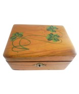 Wood box in oak and hand painted for tabacco cigarettes or jewels Origin... - £125.78 GBP