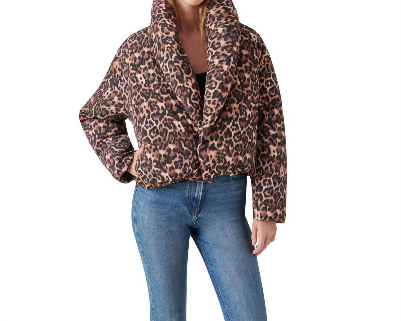 Steve Madden Evy Leopard Coat Size S - $46.53