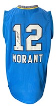 Ja Morant Signed Custom Powder Blue Pro-Style Basketball Jersey BAS - £221.72 GBP