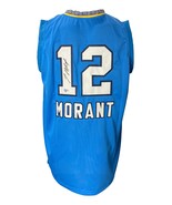 Ja Morant Signed Custom Powder Blue Pro-Style Basketball Jersey BAS - £223.41 GBP