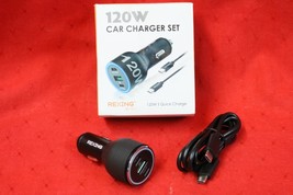 REXING - 120W Vehicle Quick Charger with 2 USB-C &amp; 1 USB For iPhone/Andr... - $719.75 MXN