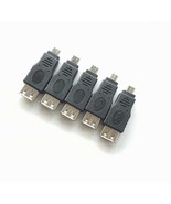 5X Micro USB B Male to USB 2.0 A Female OTG Adapter for Samsung  LG HUAW... - £5.17 GBP