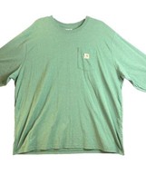 Carhartt Mens Loose Fit Jersey Pocket Long-Sleeve T-Shirt Green 4XL Nice - £8.31 GBP