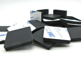 25mm Square x 6mm Thick Silicone Rubber Spacers  3M adhesive Backing - £9.65 GBP+