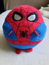 TY Beanie Ballz Marvel Spiderman Stuffed Plush 5&quot;Round Ball Toy Cloth Hands/Feet - £4.05 GBP