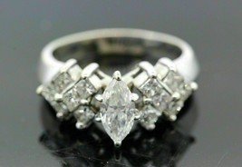 Jewelry Gift 1.95Ct Marquise Diamond Engagement Ring 14k White Gold Over Women&#39;s - $98.00